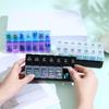 New Hot Premuim Portable Large Weekly Pill Box Organizer Cases 7 Day 14 Grids Storage for Medicine Vitamin Supplements Fish Oils