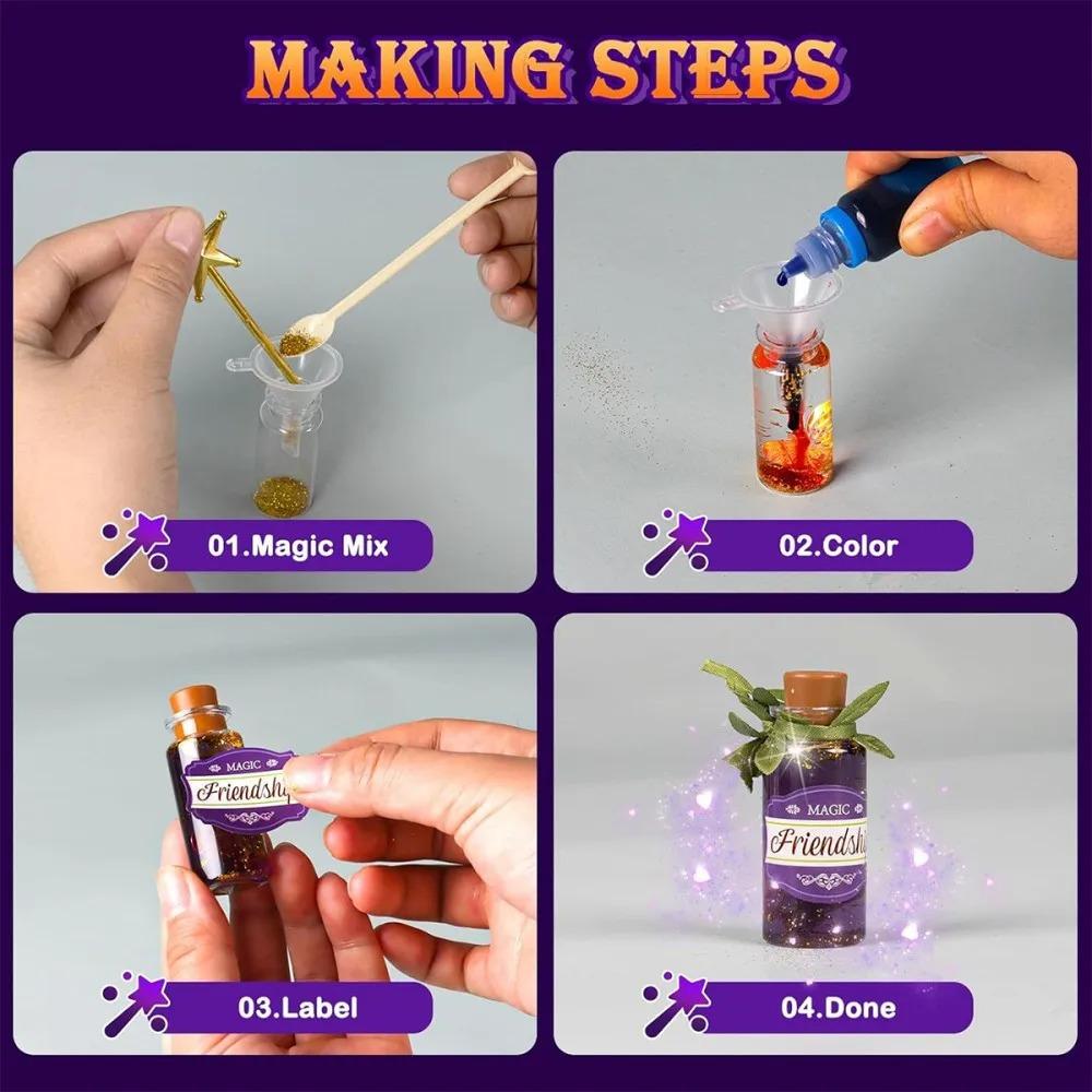 Fairy Magic Potion Kit for Kids Mixed Magic Wizard Potion Bottles Birthday Gifts Toys for Girls Boys DIY Workshop Craft Kits
