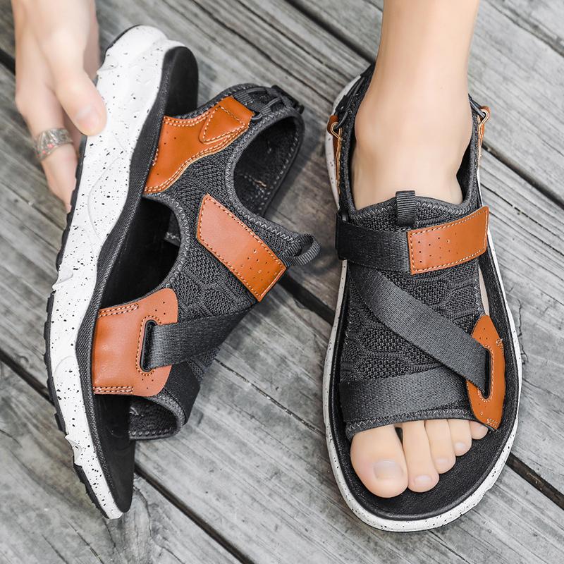 Fashion Blue Platform Sandals Unisex Summer Mesh Men's Sports Sandals 2025 Outdoor Beach Shoes For Men Women Sandalias Hombre