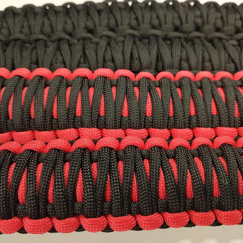 4ks Rukojeti Roll Bar Madla Nylonové pletené deštníkové lano Víceúčelová modifikovaná rukojeť Kompatibilní pro