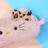Cute Cartoon Sleeping Eye Mask For Travel Eyeshade Night Breathable Blindfold Slaapmasker Girl'S Heart Plush Kids Gift