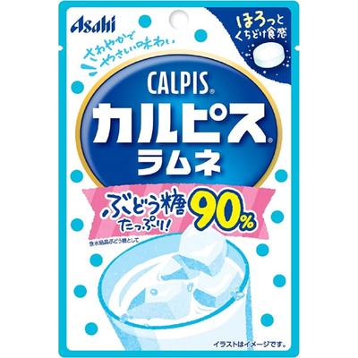 Asahi Calpis Ramune 41gEigenschaften - Enthält großzügige 90% Glukose (*als wasserhaltiges kristallines g Eigenschaften - Enthält satte 90% Glukose