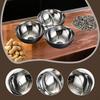 Stainless Steel Snack Serving Bowls Appetizer Platter Multipurpose Portable Plates for Hosting