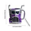 Truck Mug 420MLTruck Driver Mug Handcrafted Stainless Steel Resin Truck Coffee Mug Trailer Shaped Coffee Cup For Coffee