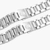 ONENew 22mm 24mm Solid Stainless Steel Watchband Bracelets Silver Black Curved End Link for TAG heuer Cal-era Watch Band Men StrapsMN