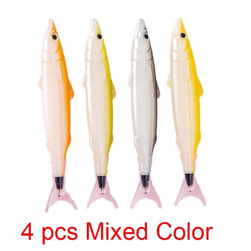 4pcs Cute Kawaii Sea Fish Stationery Creative Ballpoint Pen Office School Supply Novelty Funny Lovely Pens