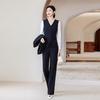 Women's Wide-Shoulder Vest & Wide-Leg Pants Set