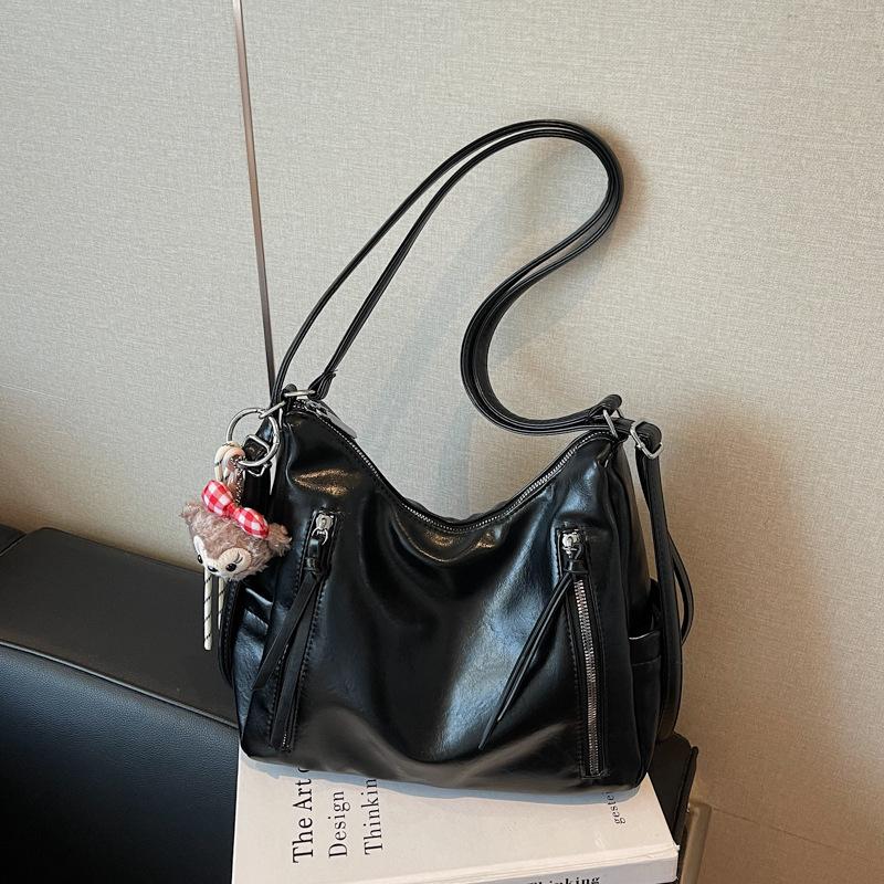 Casual Commuter Tote Bag Women's Large Capacity 2025 New Shoulder Messenger Bag Retro Fashion Lightweight Backpack