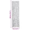 Fly Screen Curtain Light Grey and Dark Grey 56 x 200 cm Chenille