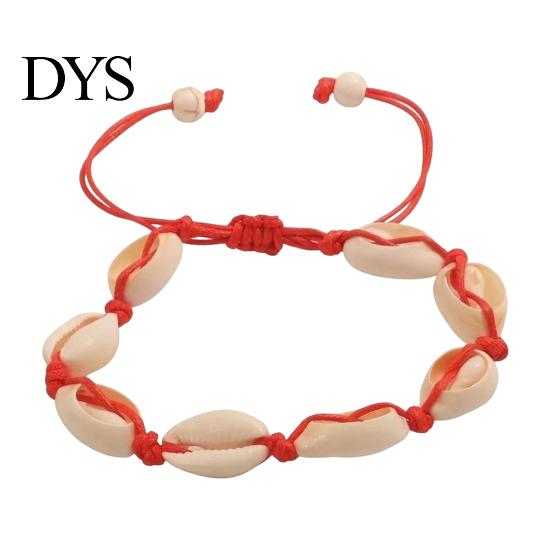 Natural Shell Jewelry for Vacation Handmade Seashell Bracelet, Boho Beaded Adjustable Flexible Rope Bracelets All Sizes Woven String Bracelet