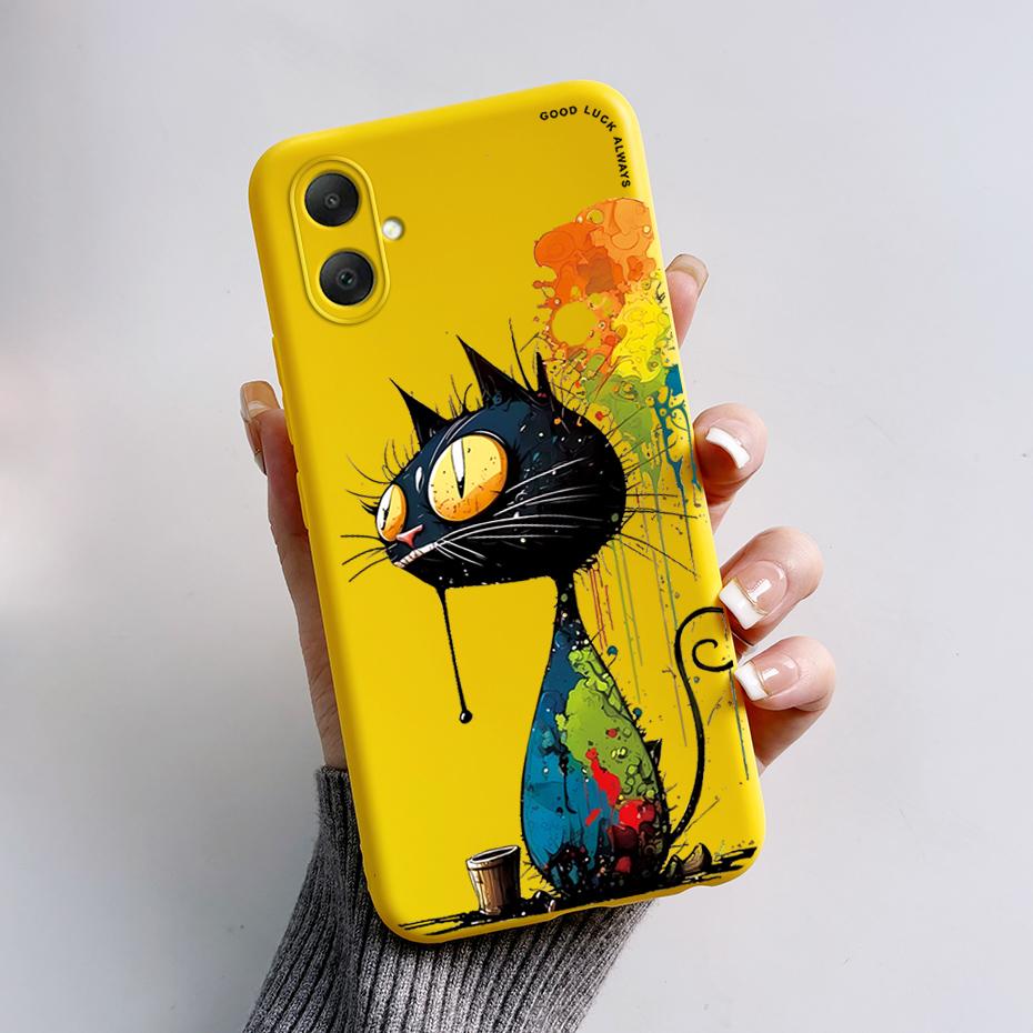 For Samsung Galaxy A06 Case A065F A065M Cute Cat Cartoon Bear Frog Soft Silicone Back Cover For Samsung A06 SamsungA06 4G Case