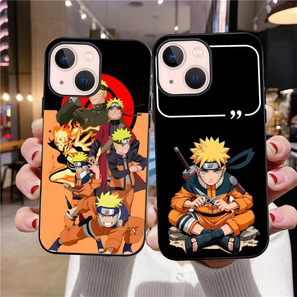 B-34 Naruto Černé pouzdro pro Samsung S24 S23 S22 S21 S20 FE S10 Lite Ultra S7 S8 S9 Plus A05S A11 A12 A13 A15 A22 A24 A25 A32 A52 A71 5G