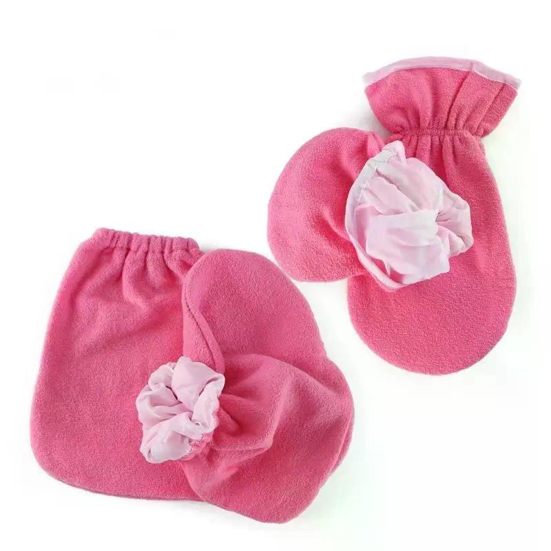 1 Pair Insulation Care Gloves Flannel Elastic Opening Nail Protection Hand Therapy Paraffin Wax Mitts Reusable Warmers For Women