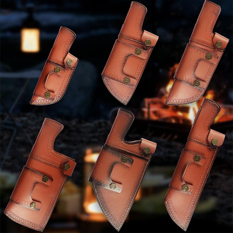 Funda universal para cuchillos de chef, funda protectora para cuchillos rebanadores, de cuero sintético, para exteriores, protector de hoja