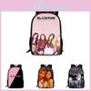 Black Pink Unisex 17in Nylon Bookbag With Dual Compartment For School And Daily Use