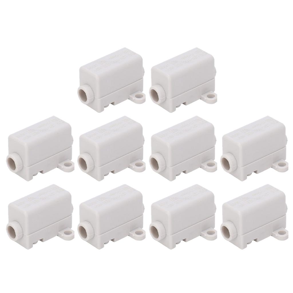 10Pcs Inline Junction Connector Box TType Cable Wire Electrical Joiner ZK-1106 400V 60A
