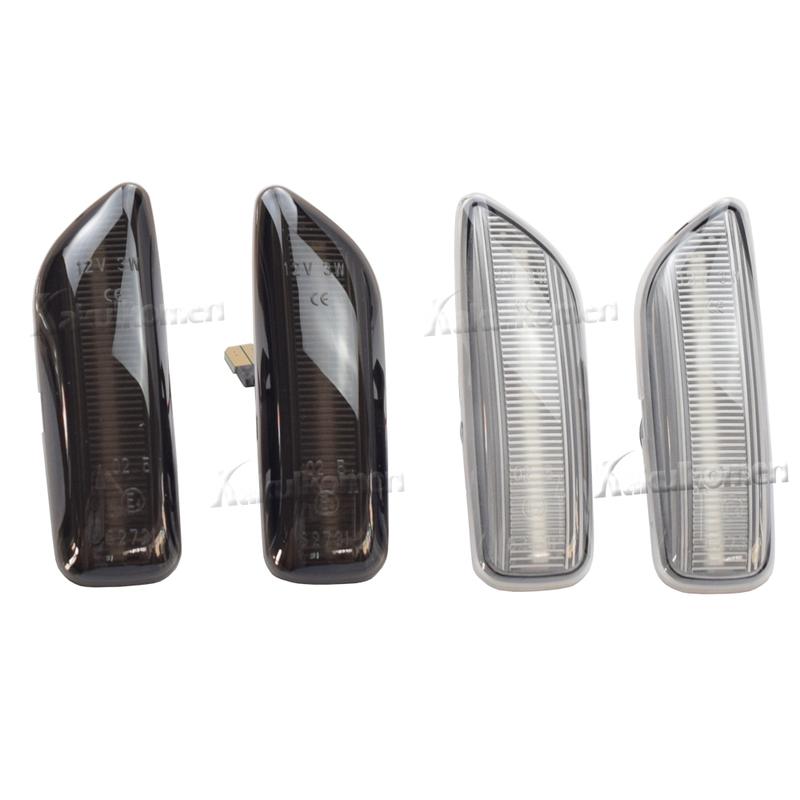 2x For Volvo XC90 S80 XC70 V70 S60 2001- 2009 LED Dynamic Turn Signal Light Side Marker Sequential Lamp Blinker Indicator