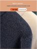 Men's Trendy Fleece Zipper Sweater - Loose, Warm, Plus Velvet, Half-High Collar Knitwear for Winter