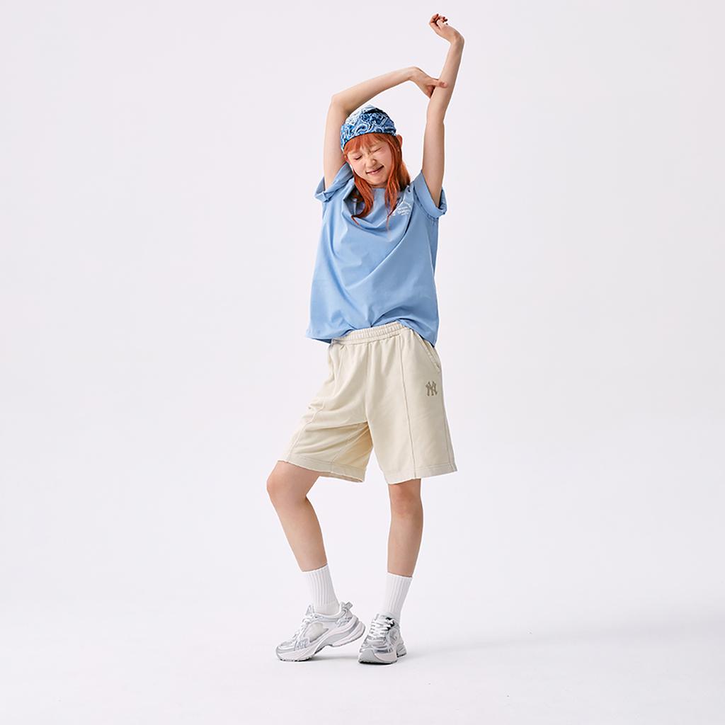 New MLB Los Angeles Dodgers Basic Collection SS25 T Shirt Unisex Sky Blue 3ATSB4153-07SBS