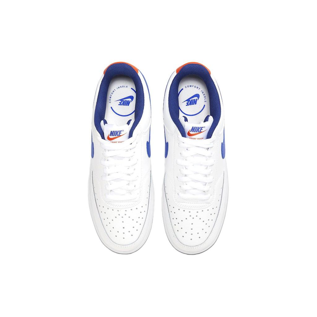 Nike Court Vision 1 Low Casual Slip Resistant Shock Absorbing Durable Low Top Skate Shoes Men Sneaker White Blue Red DN4243-141