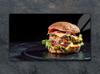 SZKLANA DESKA DO KROJENIA 52x30 HAMBURGER
