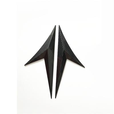 Decorative Trim On the Side Fender of the Car, Emblem On the Hood, Sticker for Car Styling, Carbon Color