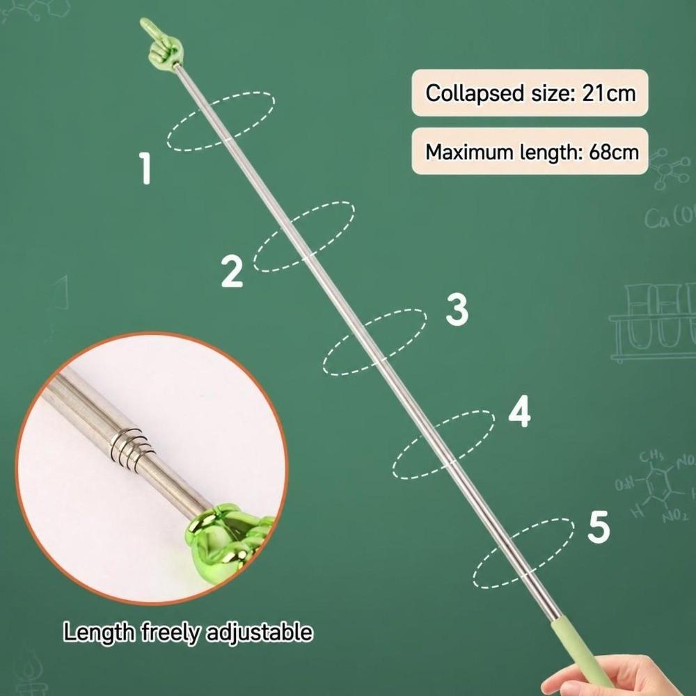 Finger Design Retractable Reading Stick Extendable Teaching Stick Pointing Rod  Kids Reading