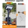 Solar Motion Sensor Wall Lights, Solar Powered Security Flood Lights, Auto On/Off Waterproof Fence Lights for Deck Patio Porch