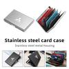 Stainless Steel Card Holder Metal Anti-Theft Slim Wallet For Mitsubishi Lancer ASX Pajero Mirage Attrage Xpander Outlander