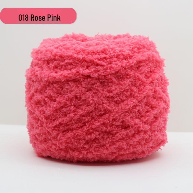 Medium-Thick Three-Strand Coral Velvet Ice Silk Plush Yarn for Hand-Knitted Baby Scarves & Vests