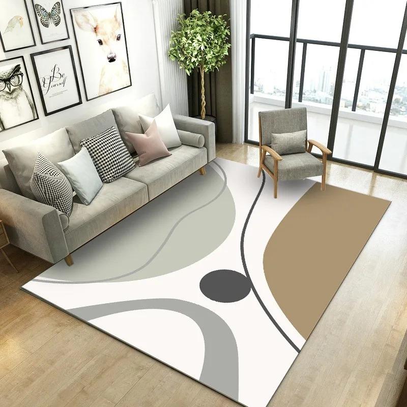 Creative Geometric Style Pattern Bedroom Floor Mats Decoration Home Living Room Floor Mats