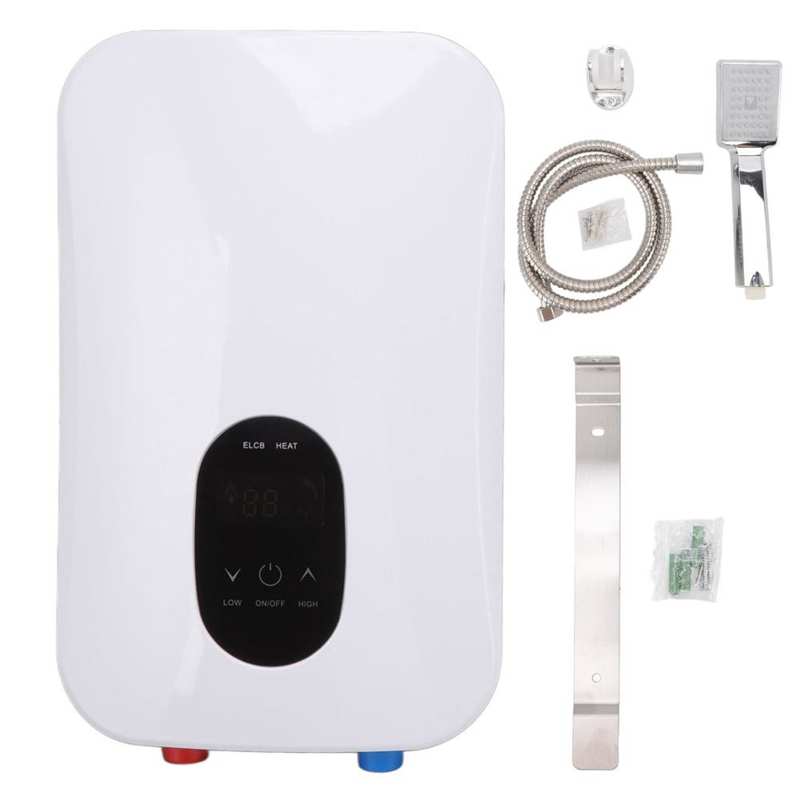 Tankless Water Heater with Shower Kit 7500W 240V 6500W 220V Thermostat Induction Heater Electric Heaters Shower