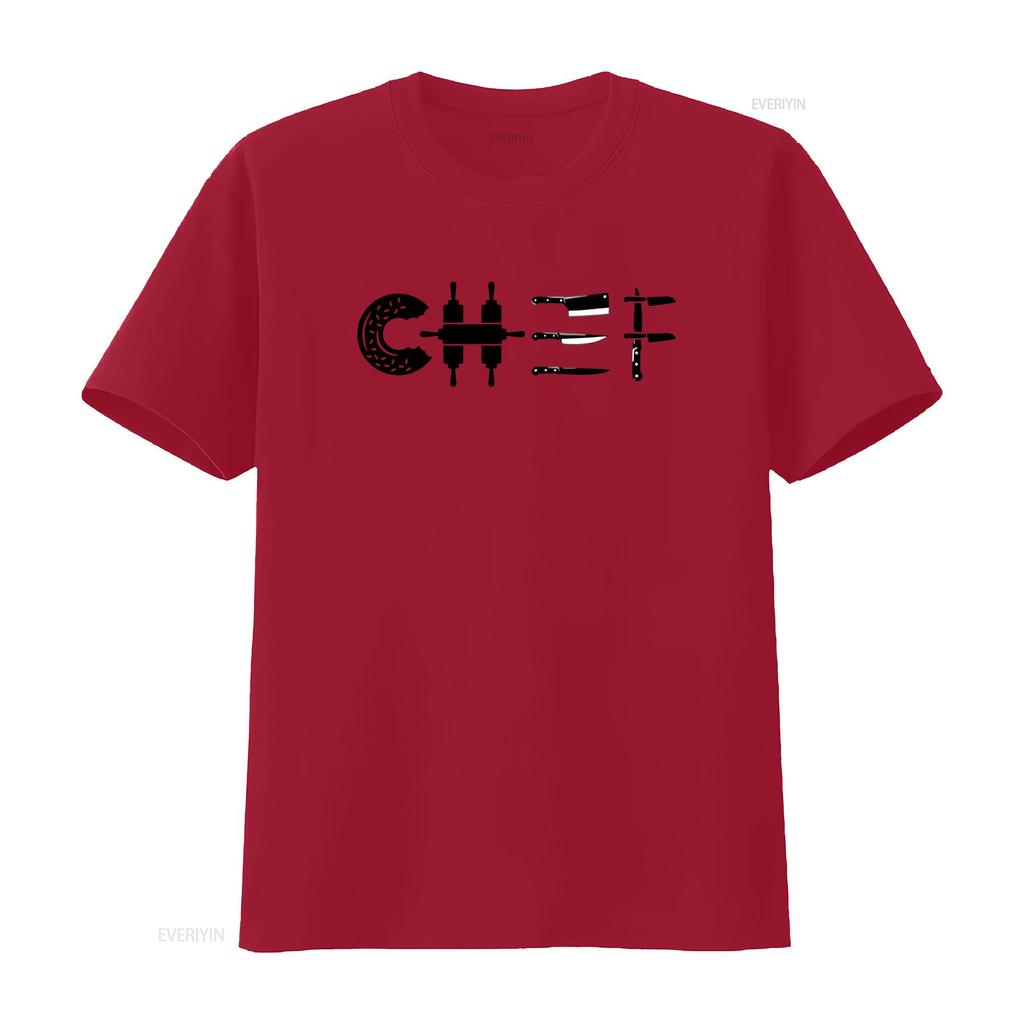 Chef Cooking Knife T Shirt vintage Washed homme graphic Breathable Stylish Slightly Soft Versatile fashion Casual Stretched