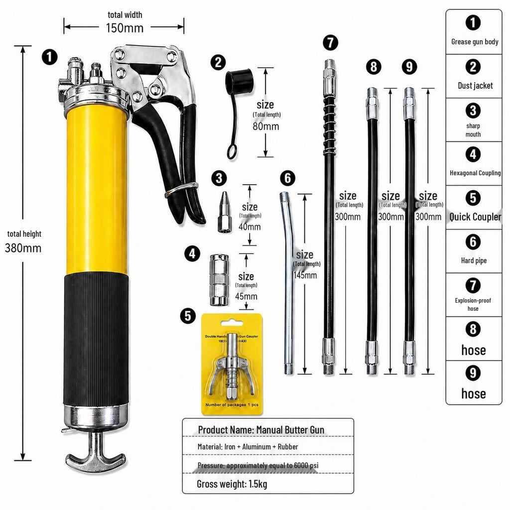 High-Pressure Pistol-Type Labor-Saving Grease Gun