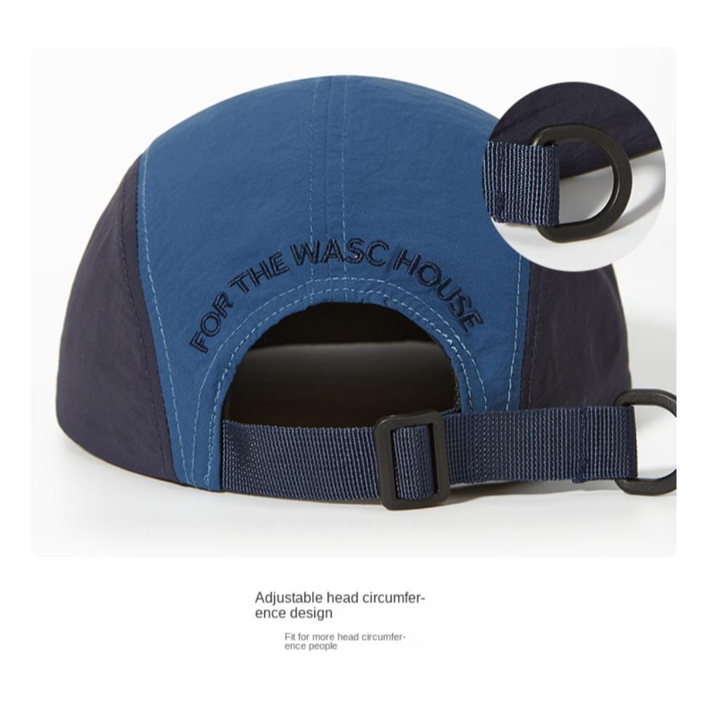 Waterproof Curved Brim Golf Hat Splicing Flat-brimmed Cap Casual Quick-drying Dad Hat  Fishing