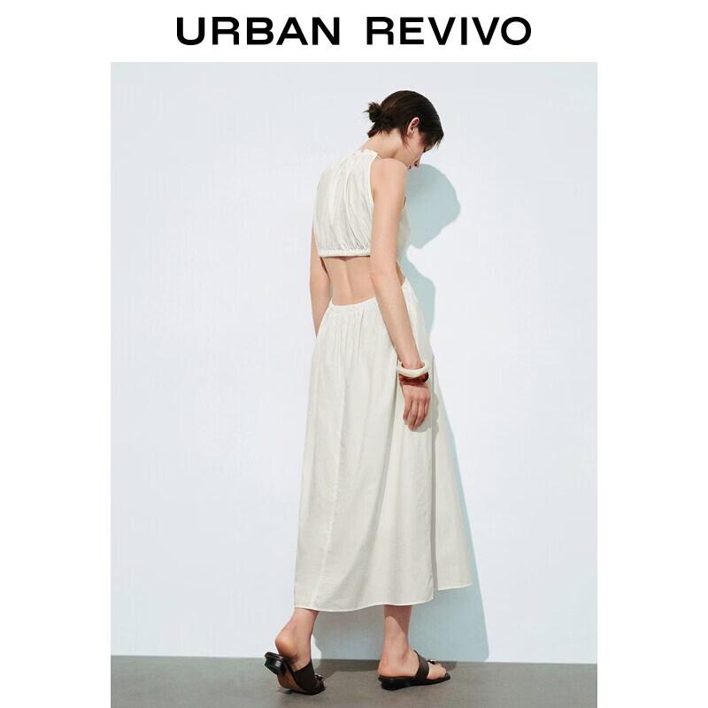 UR2026 Women's Pleated Sleeveless Summer Dress