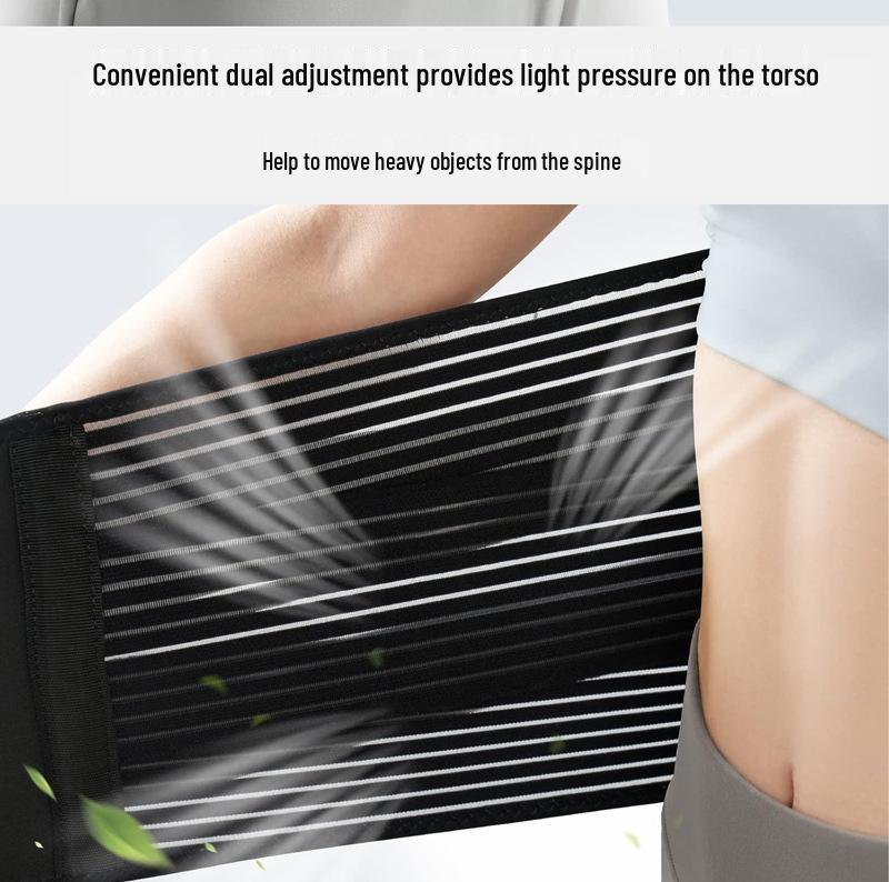 Unisex Adjustable Sports Lumbar Support Belt – Breathable Mesh Waist Protector for Fitness