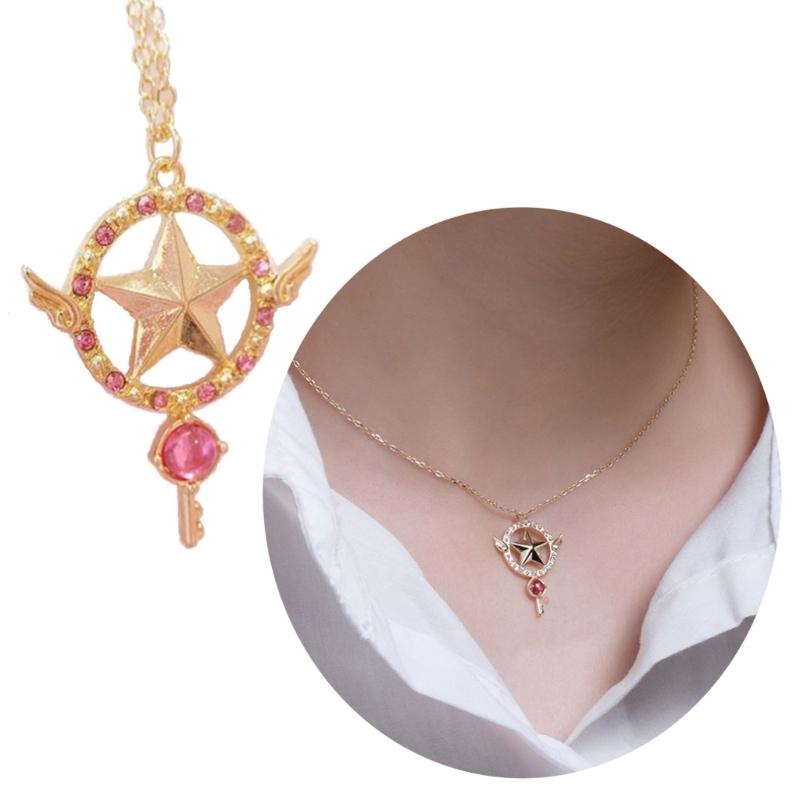 Beautiful Girl Necklace Female Temperament Niche Net Red Collarbone Chain Student Adjustable Chain Fairy Wand Jewelry