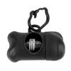 20 Rolls Pet Dog Plastic Clean Trash Waste Bags with Bone Shape Bag Dispenser Holder (Black)