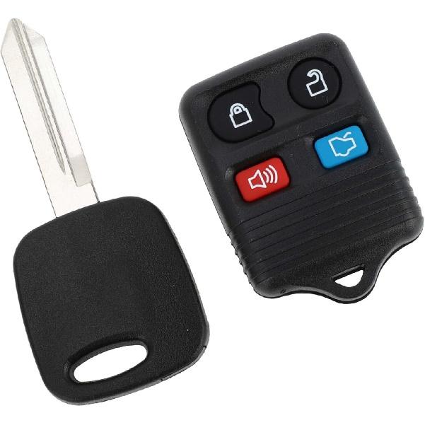 

315MHz CWTWB1U345 Keyless Entry Remote Ignition Transponder Key Fob for Ford for Mustang 1999-2004 for Ford Focus 2000-2005 4C Chip 4 Buttons