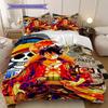 D. Luffy Anime Puzzle Soft Comfortable Duvet Cover, Children's Bedding Set Gift, Various Sizes Available LXR161