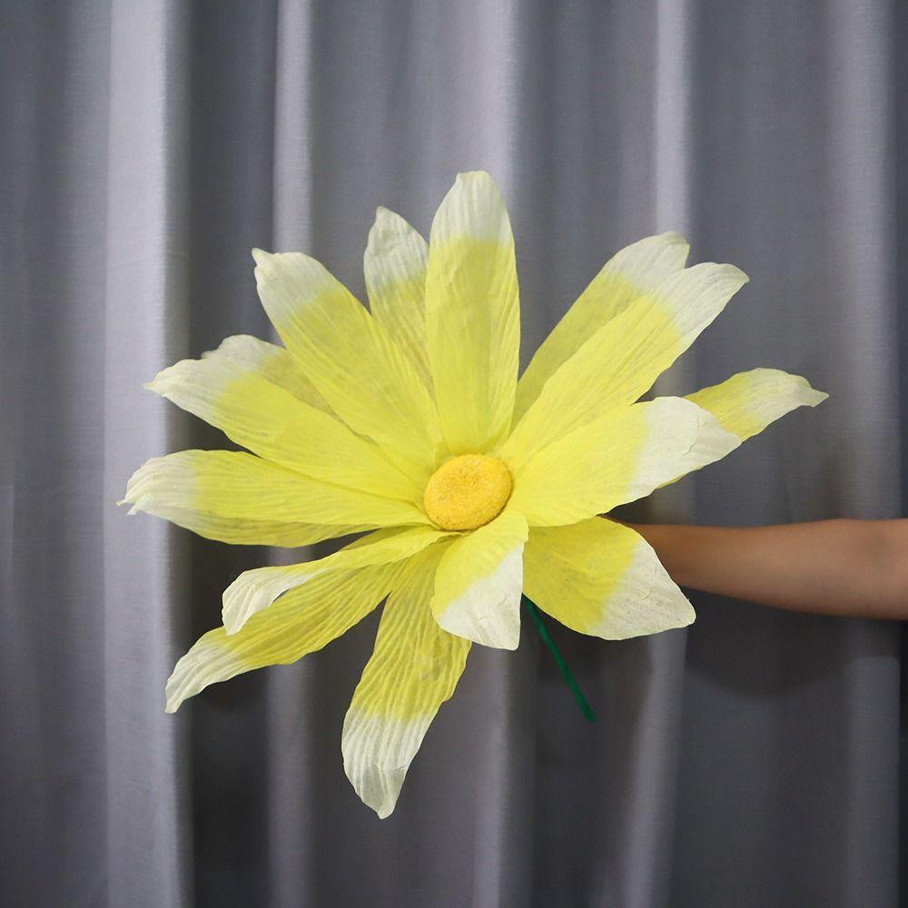50cm Simulation Daisy Non-woven Welcome Flower  Wedding Party Background Wall Decoration