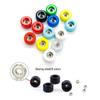 Multi-Color Fingerboard Wheels with Bearings - 4-Pack Professional Upgrade