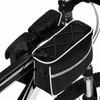 With Rain Cover Bike Top Tube Bag Reflective Stripe Bike Handlebar Bag Bike Pannier Bag Road Bike
