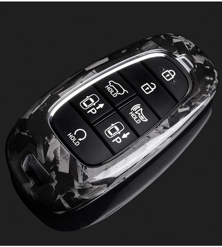T-carbon True Carbon Fiber Key Shell for 2021 Hyundai Tucson & 2023 Palisade