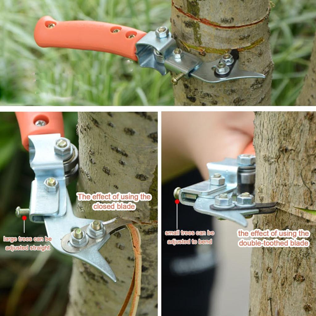 Fruit Tree Ring Cutter Tree Ring Peeler Adjustable Tree Pruning Shears Bark Girdling Cutter Peeling Shear Trimming Tool