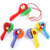 EDC Classic Wooden Peg Top Spinning Gyro with Launcher Rope Children Play Toy Gift
