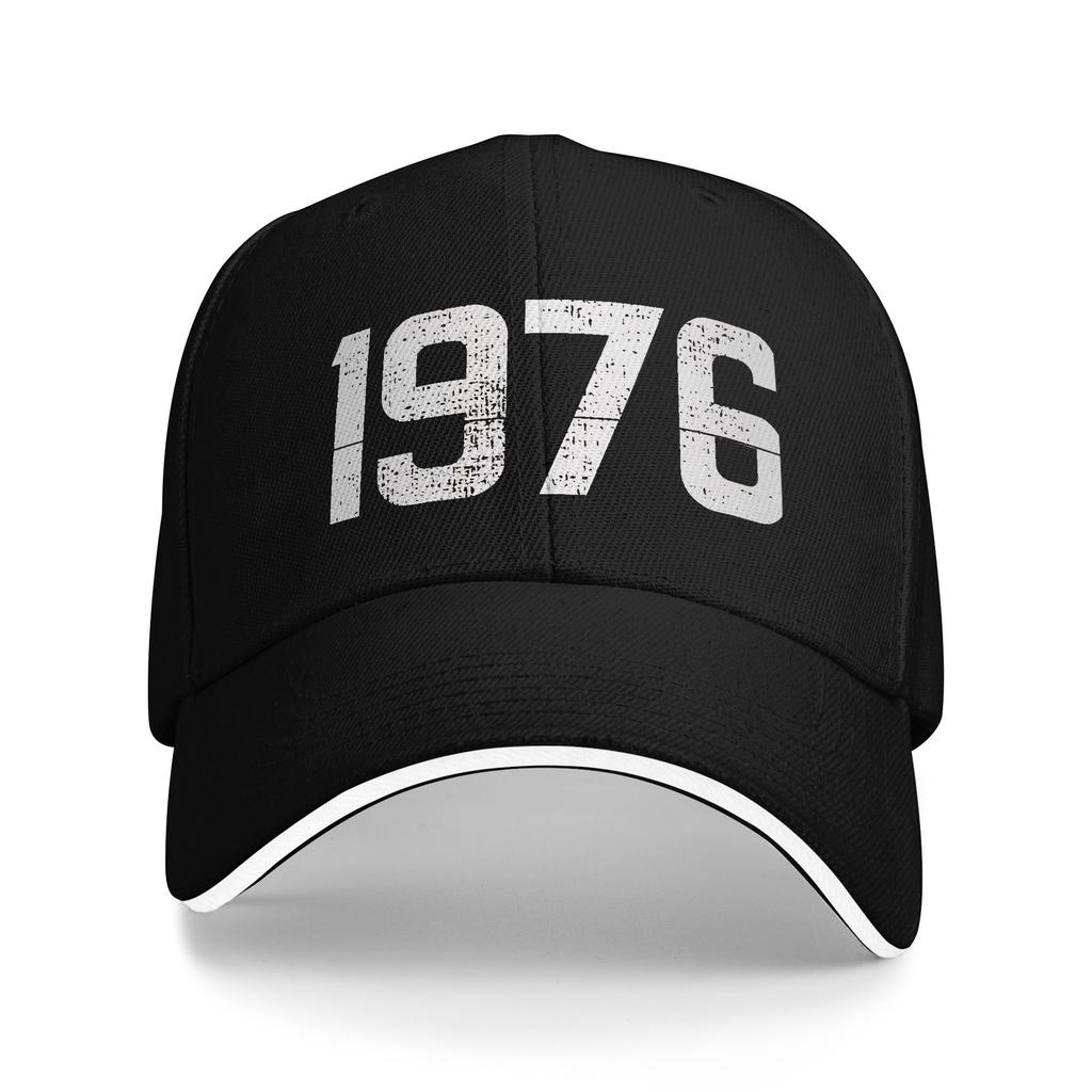 Born in 1976 vintage age 50 years old funny 50th birthday Caps For Unisex Fashion Baseball Cap  Trucker Hat Golf Headewear