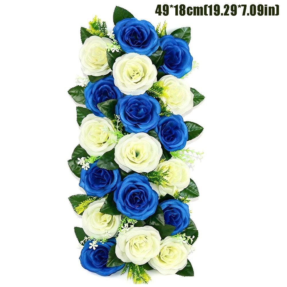Rose Row Artificial Rose Flowers Flower Wall Shooting Prop Fake Flowers Lintel Flower Floral Decoration Wedding Arch Flower