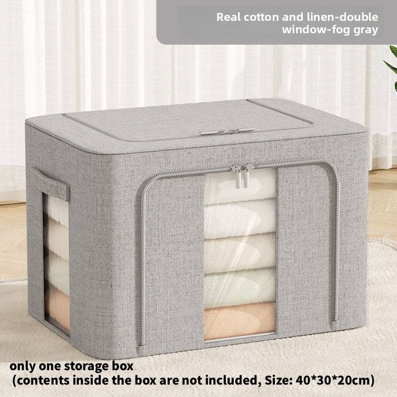 Clothes Storage Box Organizer With Steel Frame Waterproof Fabric For Bedroom Storage